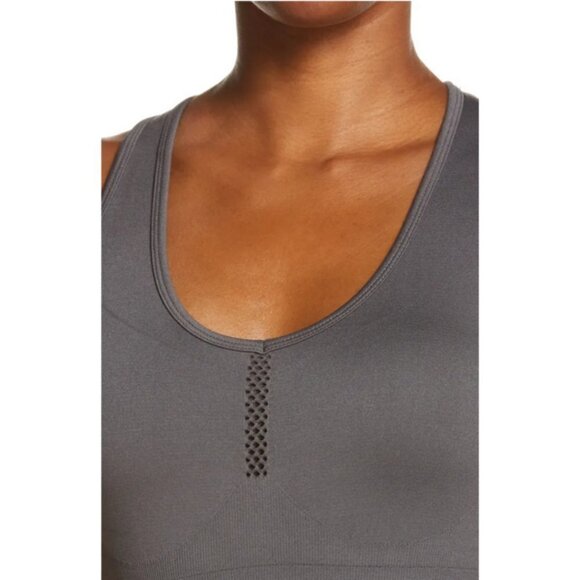 💕ZELLA💕 Pulse Seamless Sports Bra ~ Grey Forged Small S NWT - Picture 4 of 14